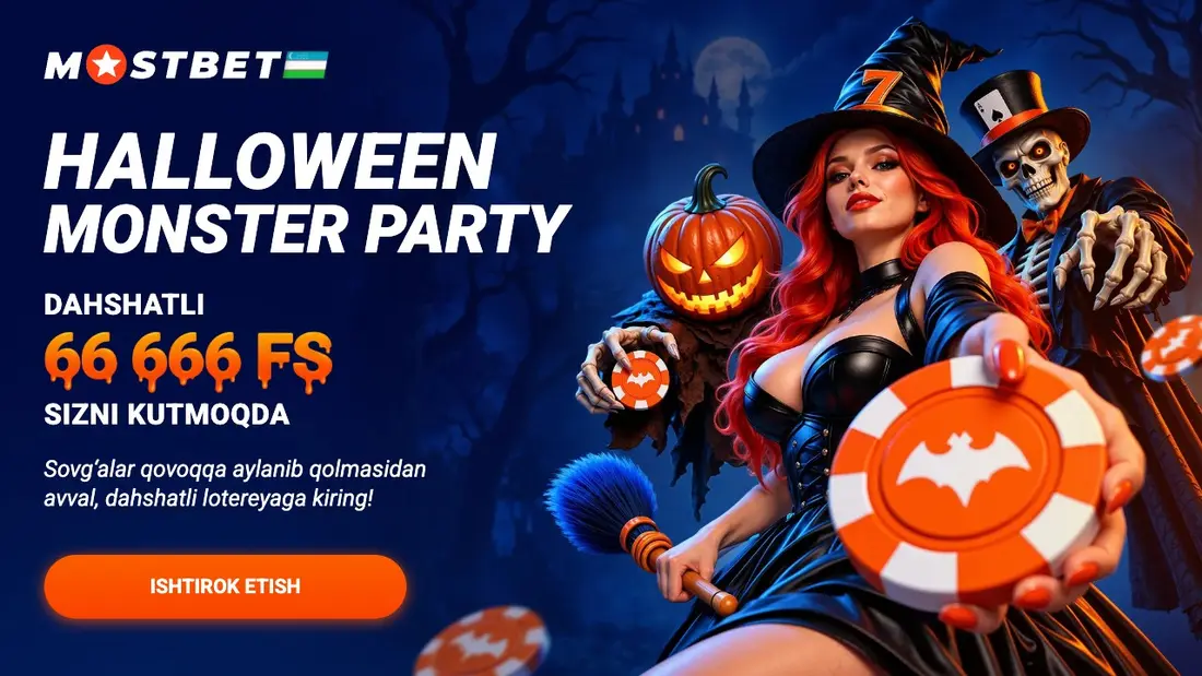Mostbet Halloween Monster Party: 66 666 фриспинов