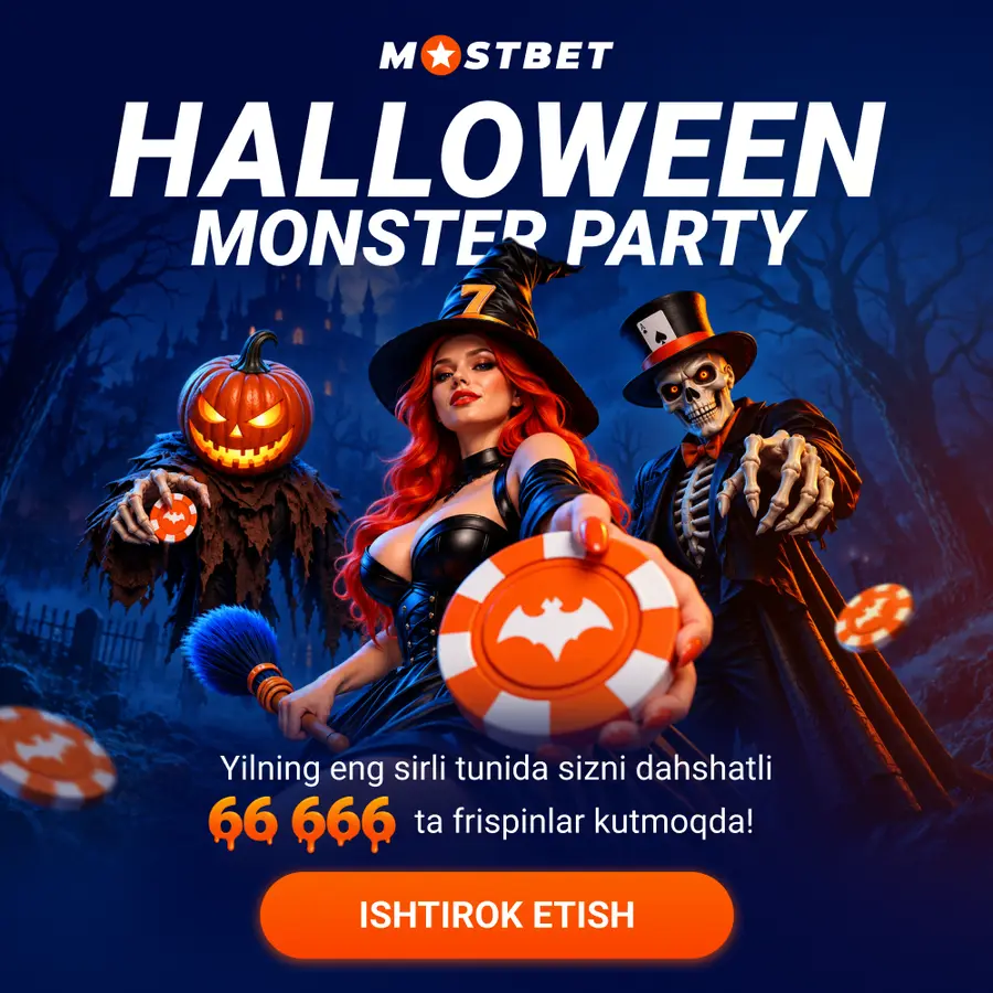Mostbet kazinosidagi Halloween Monster Party